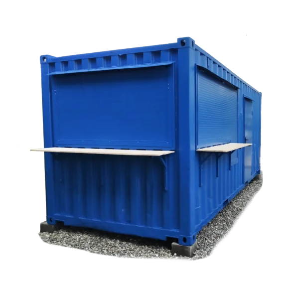 Bar buvette en container 20 pieds – 2 auvents