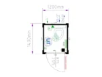 Bungalow box WC 1,7 m² [5 pieds] – Image 2