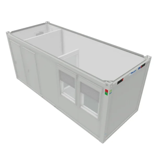 Bungalow bureau avec WC séparé 14,7 m² [20 pieds]