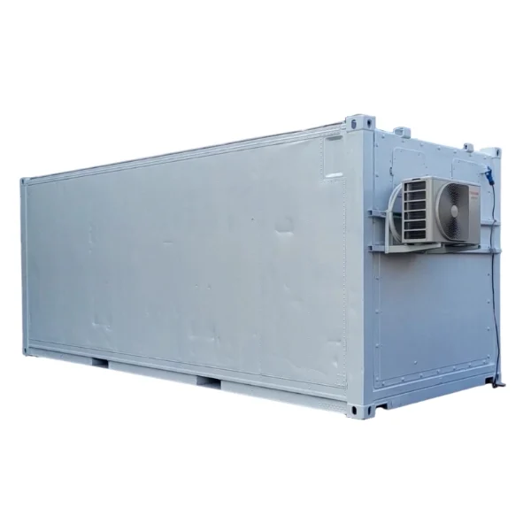 Container isotherme 20 pieds avec porte de service et climatisation réversible