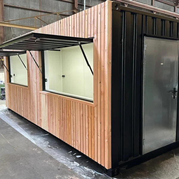 Snack en container 20 pieds – 2 auvents latéraux