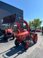 Micro tracteur Kubota  EK1 261 + chargeur frontale et godet – Image 3