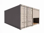 Local d’entreposage 28 m² en containers de 20 pieds avec rideau métallique et porte de service – Image 4