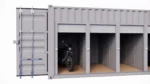 Garage motos 9 places et 9 portes en container de 40 pieds – Image 3