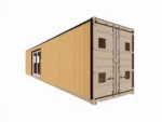 Studio container ECOLOGIA 40 pieds 23 m² habitables [1 chambre] avec bardage – Image 2