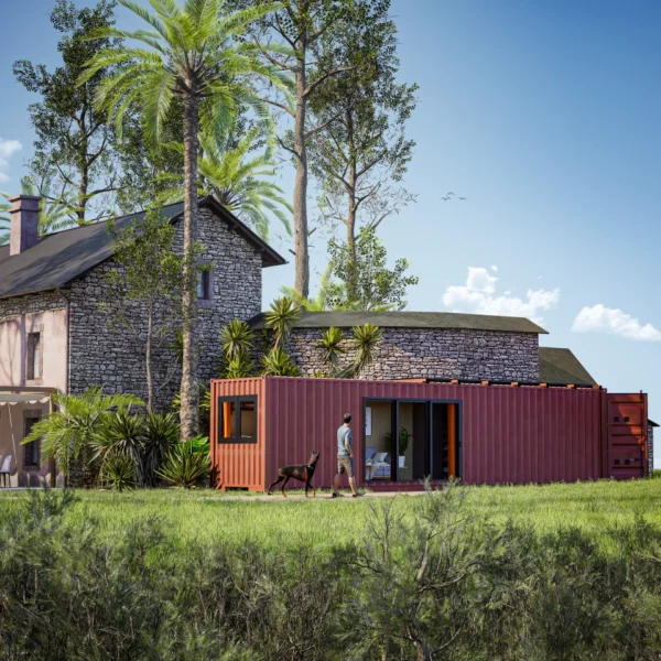 Studio container ECOLOGIA 40 pieds 23 m² habitables [2 chambres]