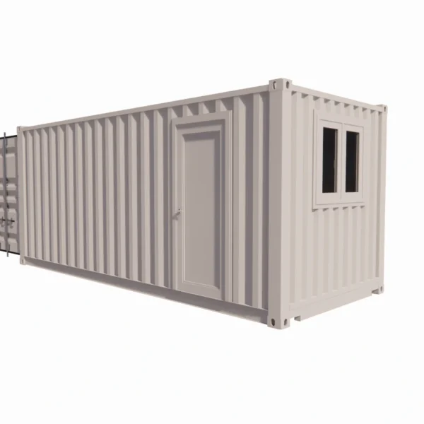 Bureau en container 20 pieds avec espace de stockage