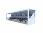 Tribunes 81 places dont 3 places PMR en container de 40 pieds